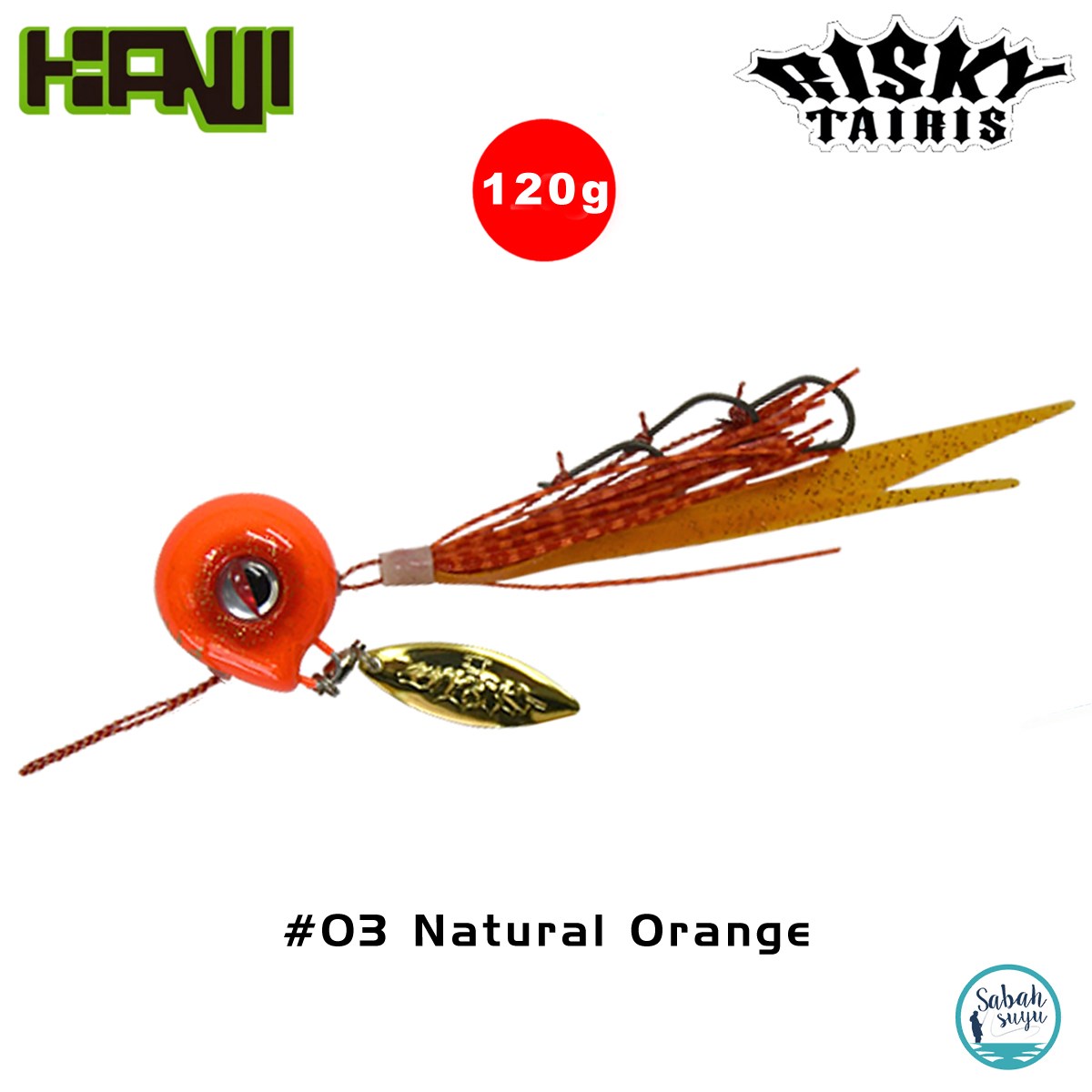 Kanji Risky Taris Tai Rubber Slider 120gr #03 Natural Orange