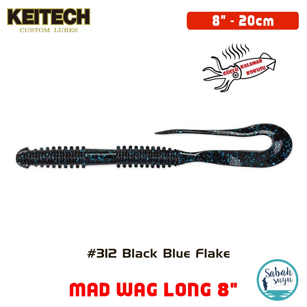Keitech Mad Wag Long 20cm (8