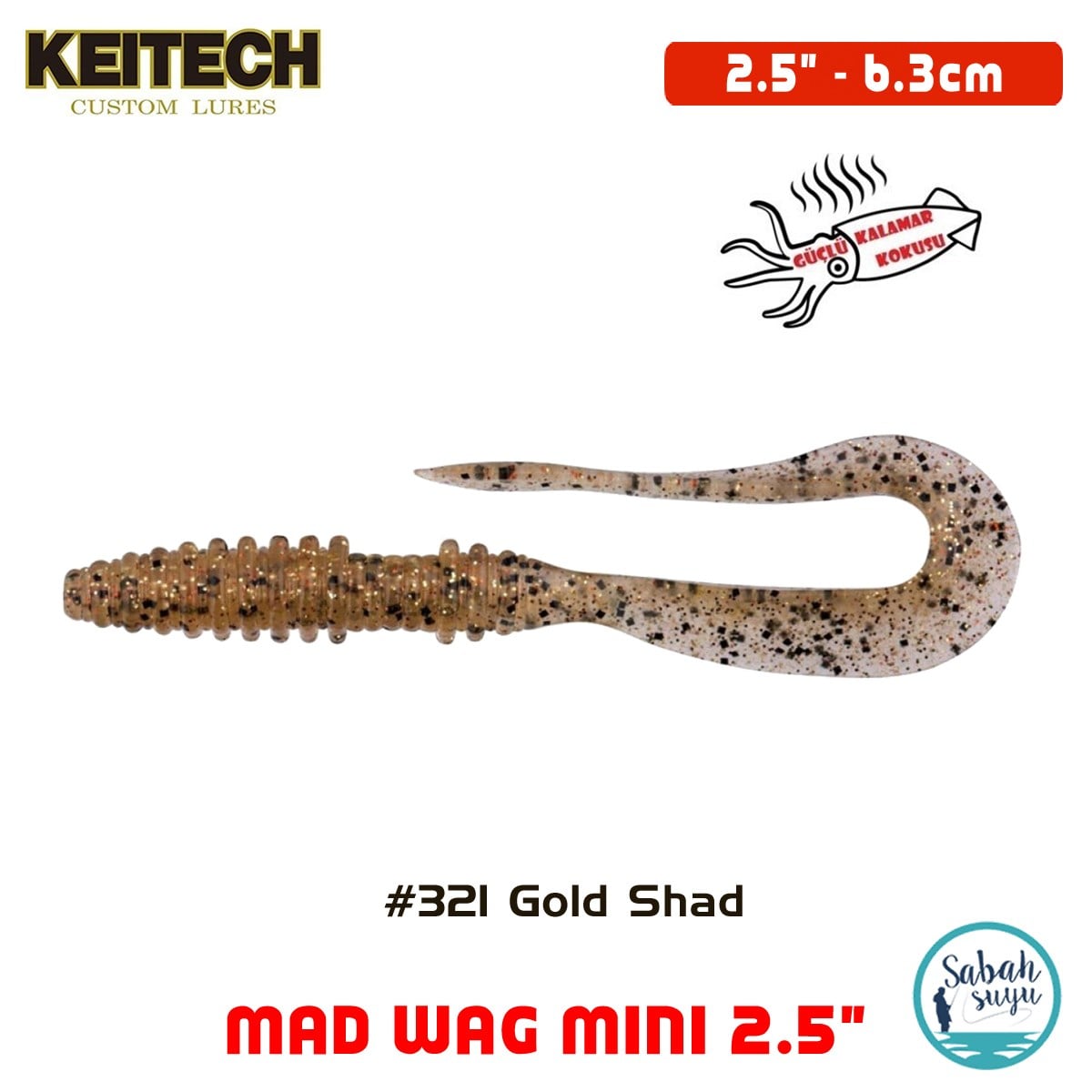 Keitech Mad Wag Mini 6.3cm (2.5