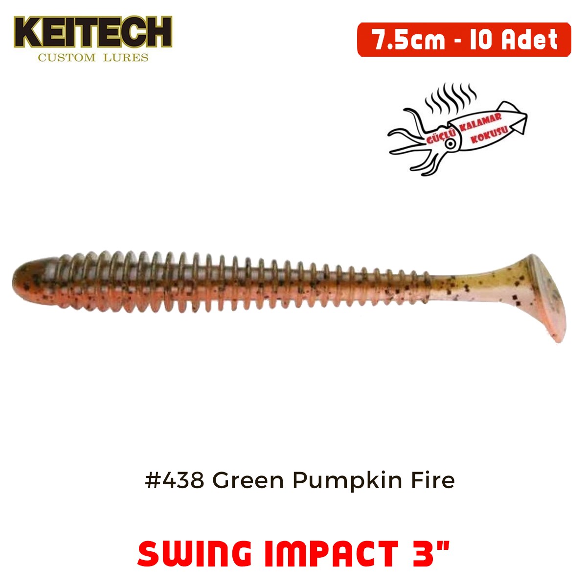 Keitech Swing İmpact 7.5cm (3