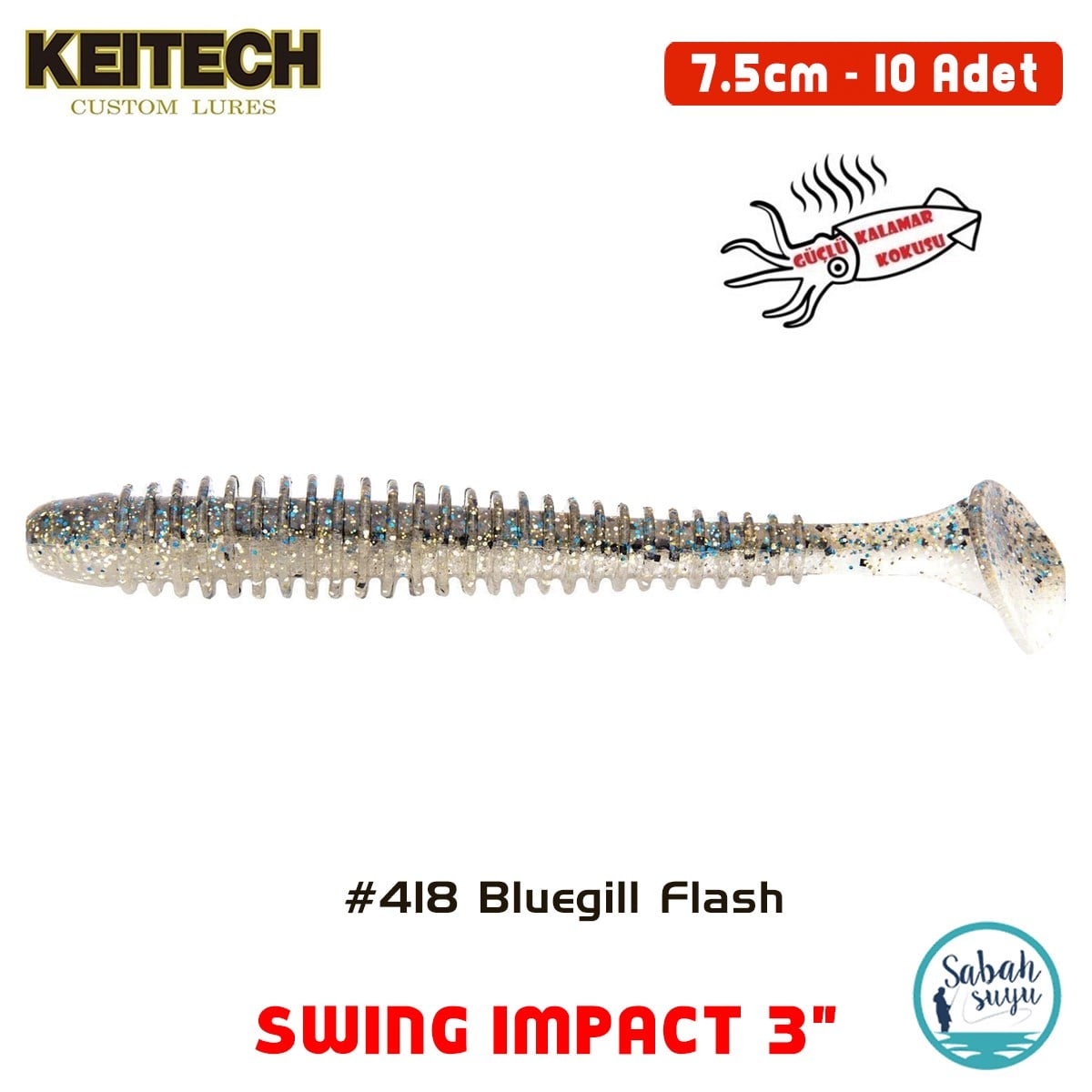 Keitech Swing İmpact 7.5cm (3