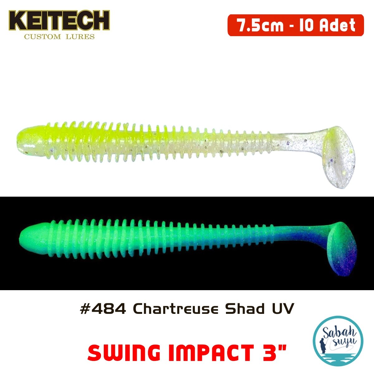 Keitech Swing İmpact 7.5cm (3