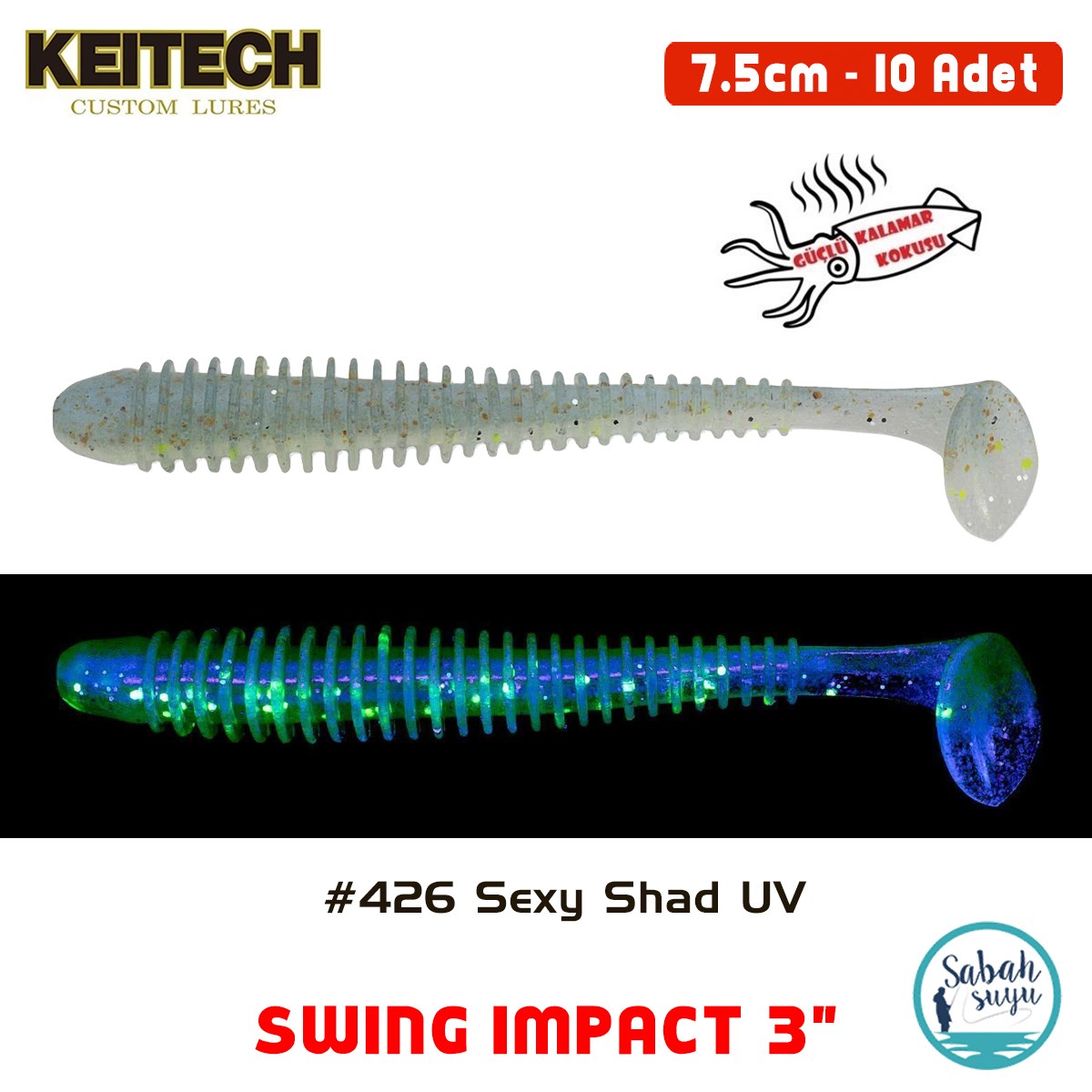 Keitech Swing İmpact 7.5cm (3