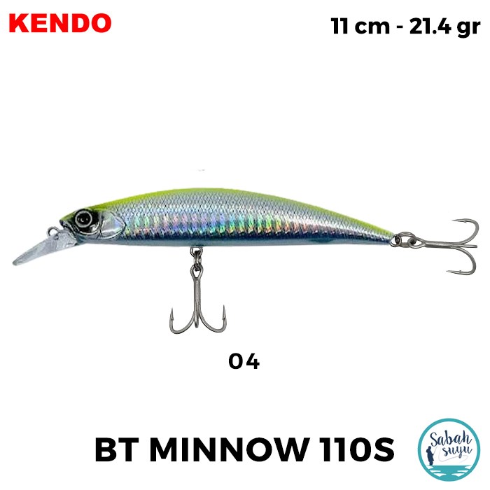 Kendo BT Minnow 110S 11cm 21.4gr Maket Balık #04