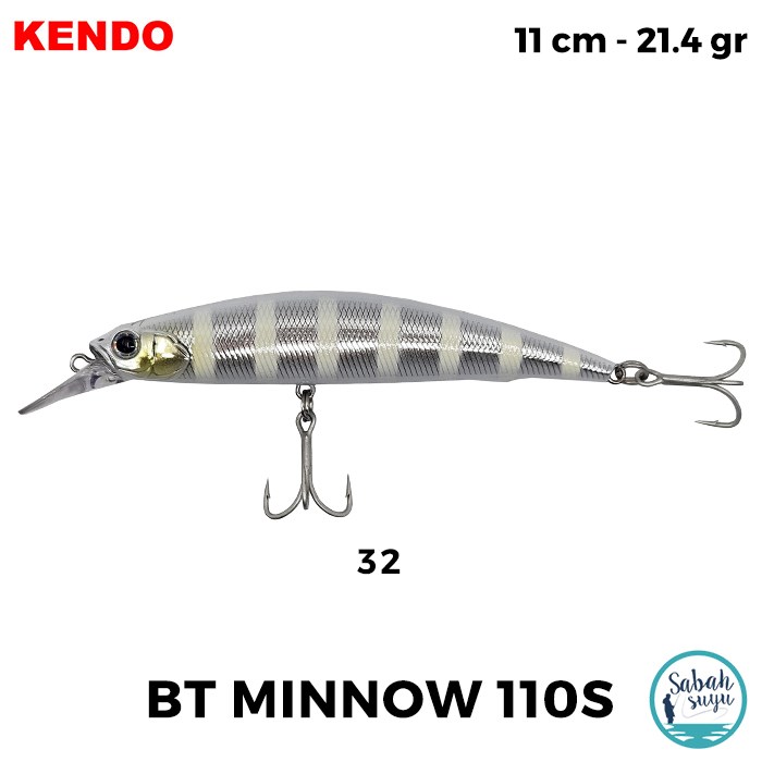 Kendo BT Minnow 110S 11cm 21.4gr Maket Balık #32