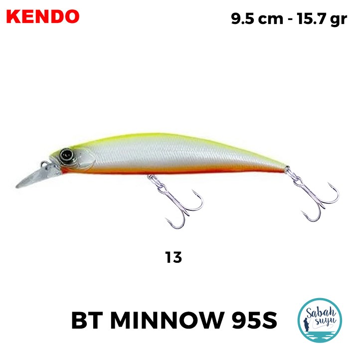 Kendo BT Minnow 95S 9.5cm 15.7gr Maket Balık #13