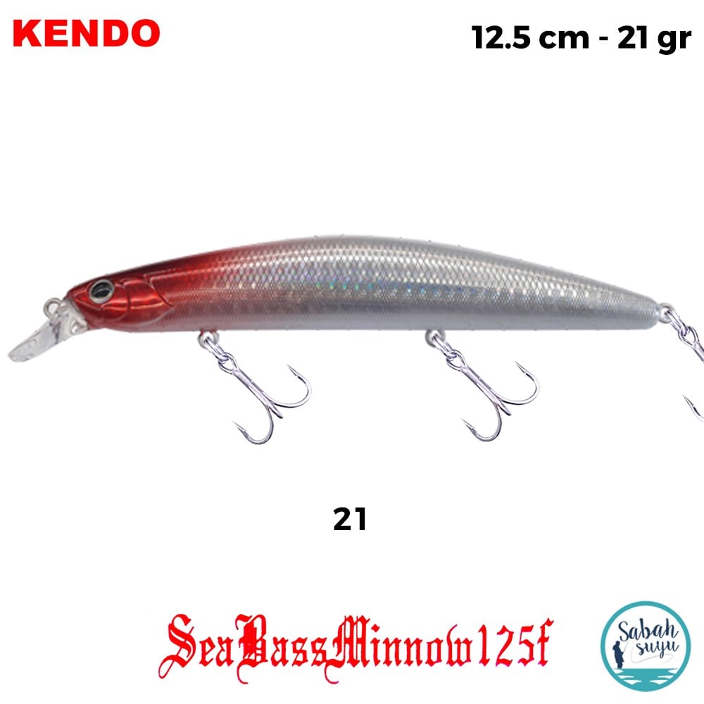 Kendo Seabass Minnow 125F 12.5cm 21gr. Sahte Balık Renk 21