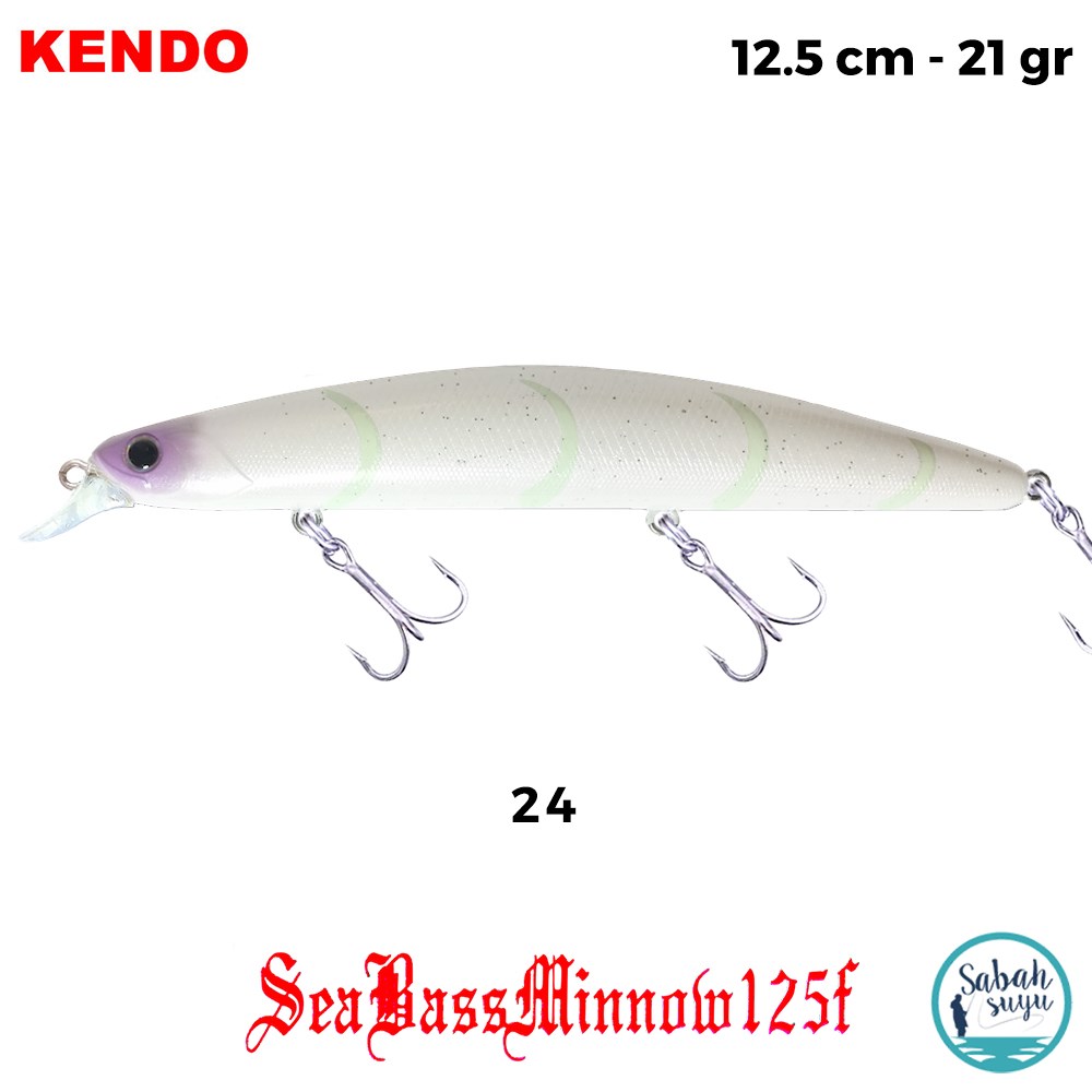 Kendo Seabass Minnow 125F 12.5cm 21gr. Sahte Balık Renk 24