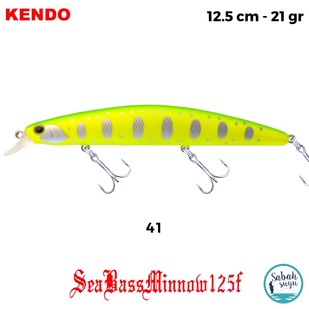 Kendo Seabass Minnow 125F 12.5cm 21gr. Sahte Balık Renk 41