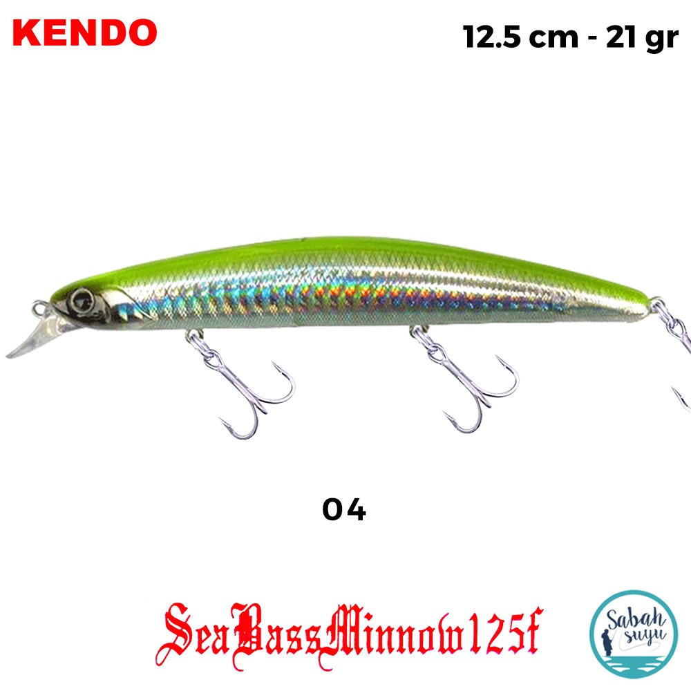 Kendo Seabass Minnow 125F 12.5cm 21gr. Sahte Balık Renk 04