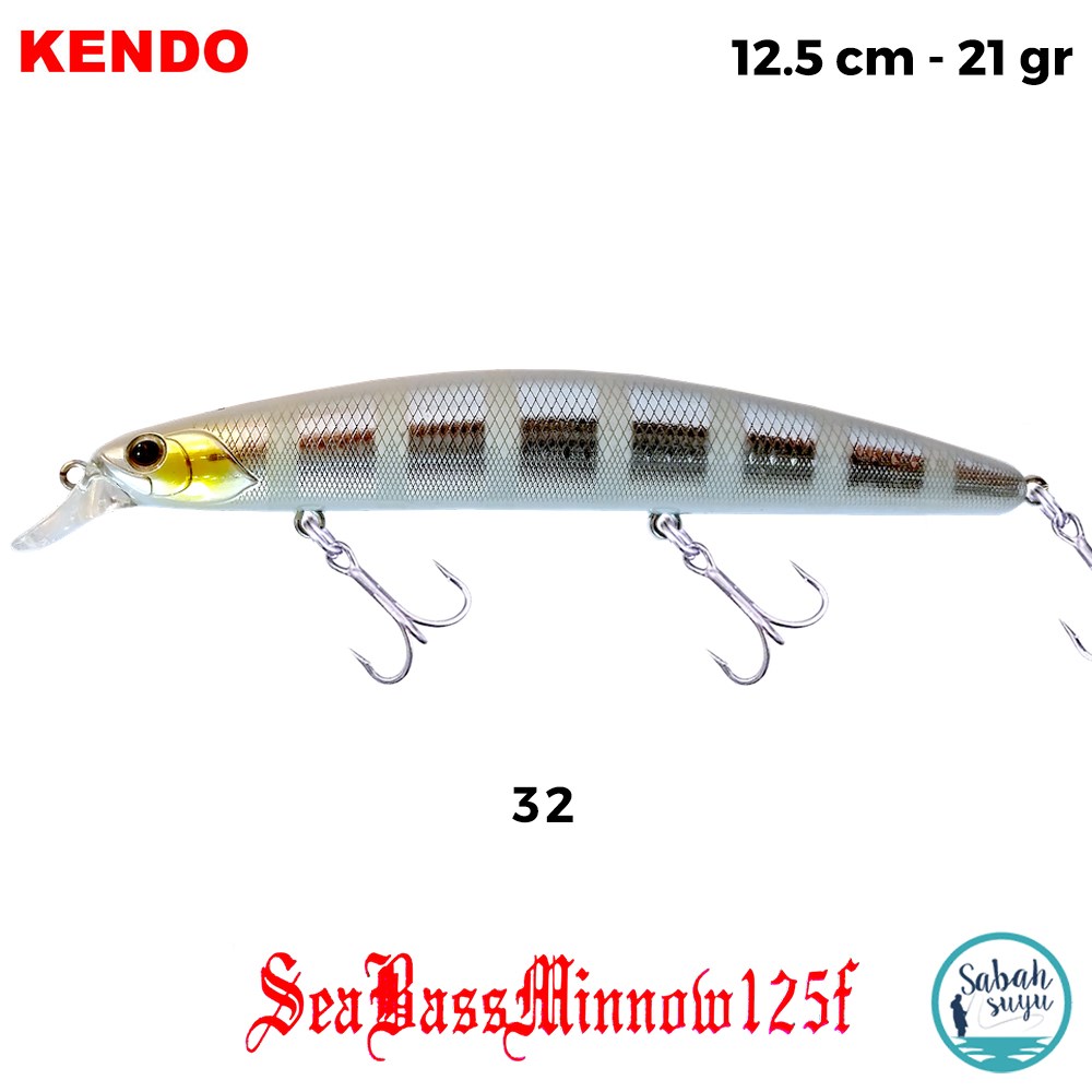 Kendo Seabass Minnow 125F 12.5cm 21gr. Sahte Balık Renk 32