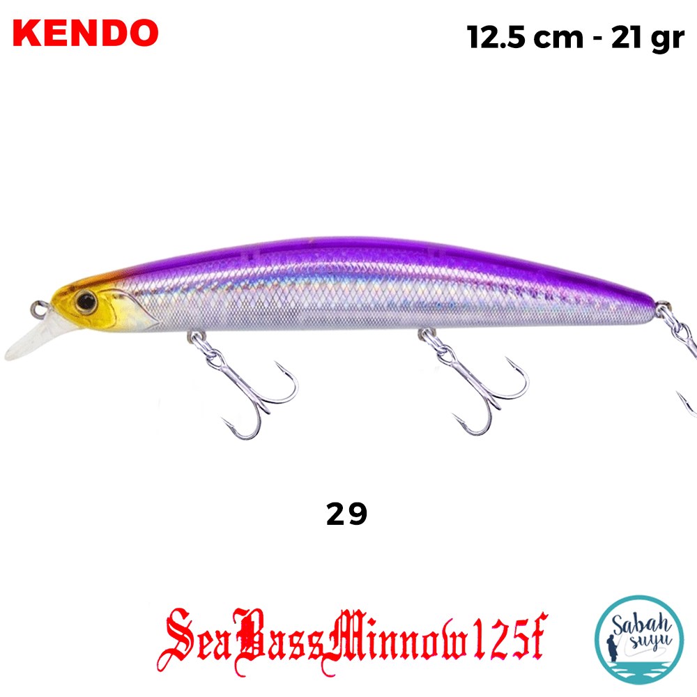 Kendo Seabass Minnow 125F 12.5cm 21gr. Sahte Balık Renk 29
