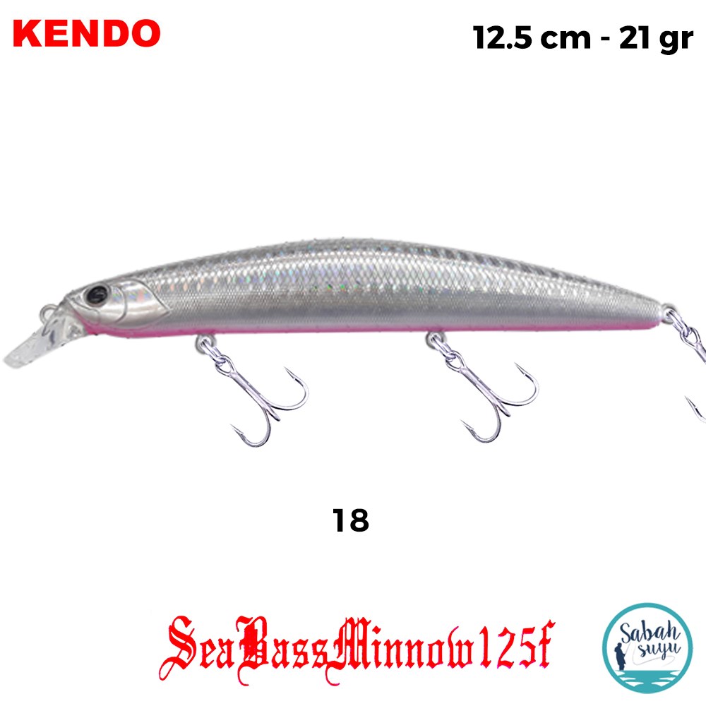 Kendo Seabass Minnow 125F 12.5cm 21gr. Sahte Balık Renk 18