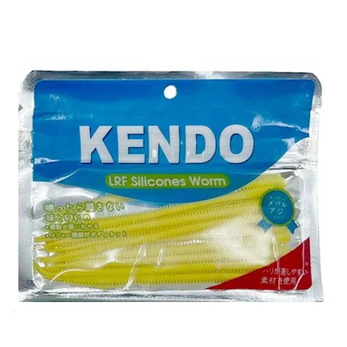 Kendo Worm Kokulu LRF Silikonu 10 cm Yellow