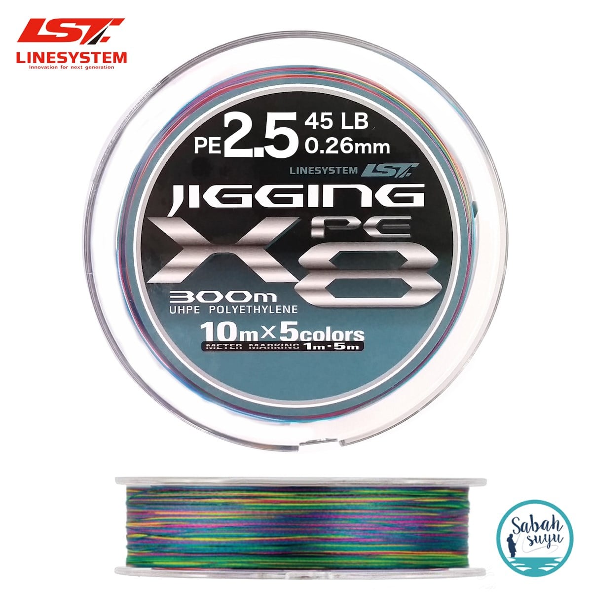 Linesystem Jigging X8 İp Misina PE 2.5 0.26mm 45lb 300mt