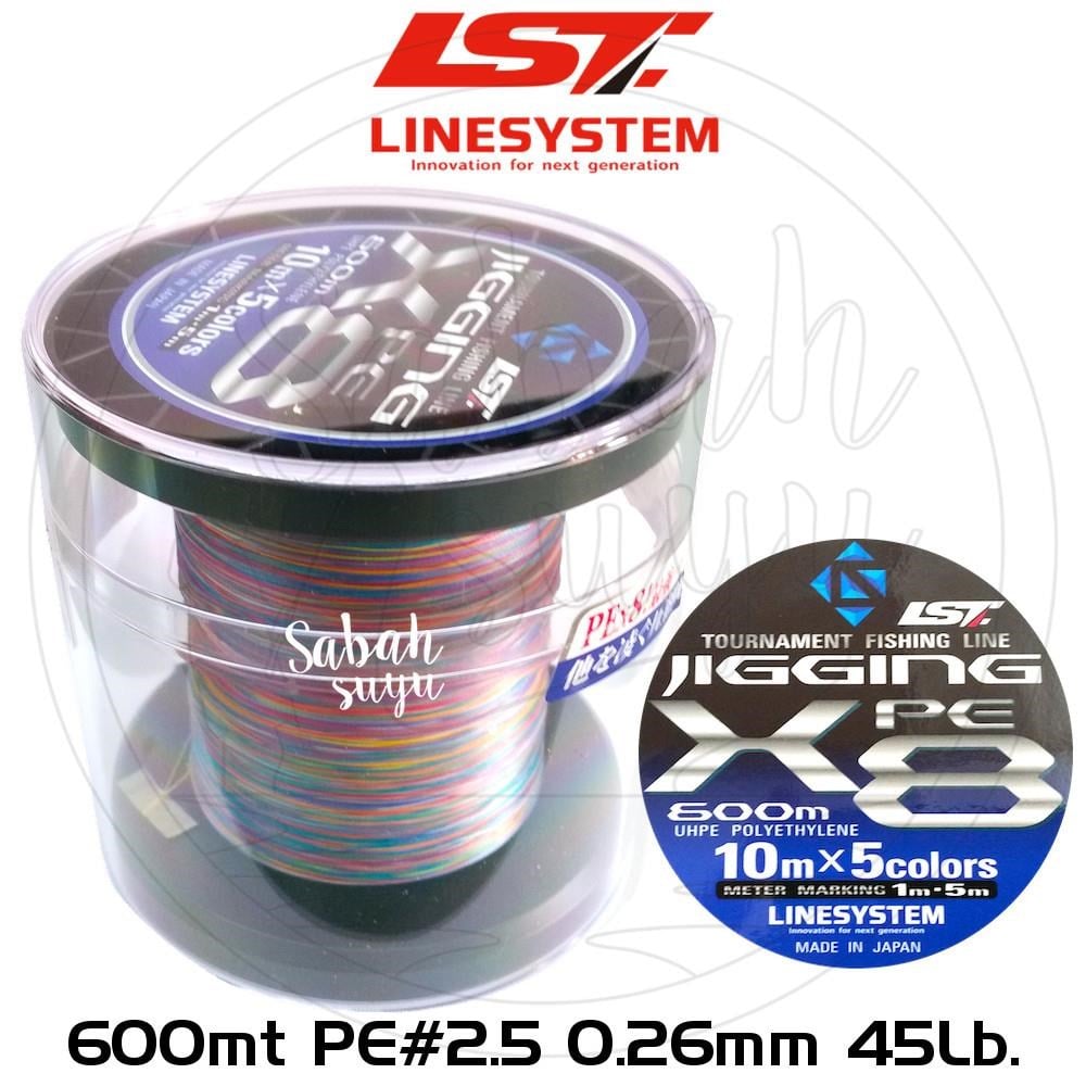 Linesystem Jigging X8 İp Misina PE 2.5 0.26mm 45lb 600mt