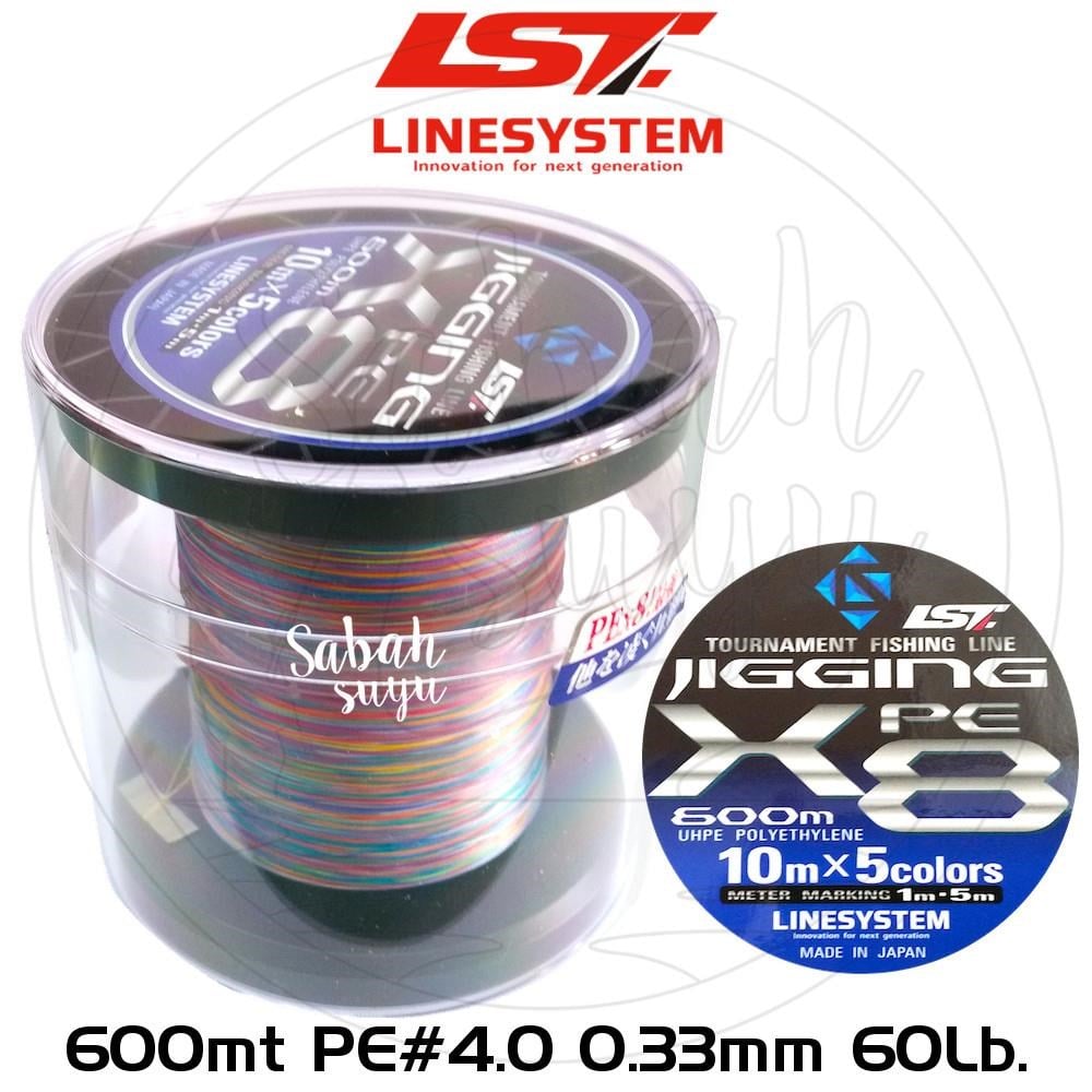 Linesystem Jigging X8 İp Misina PE 4.0 0.33mm 60lb 600mt