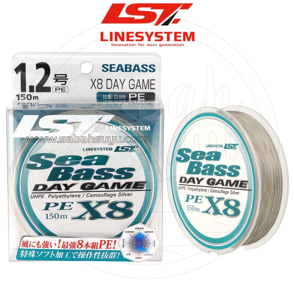 Linesystem Seabass Day Game X8 İp Misina PE 1.2 0.18mm 24lb 150mt