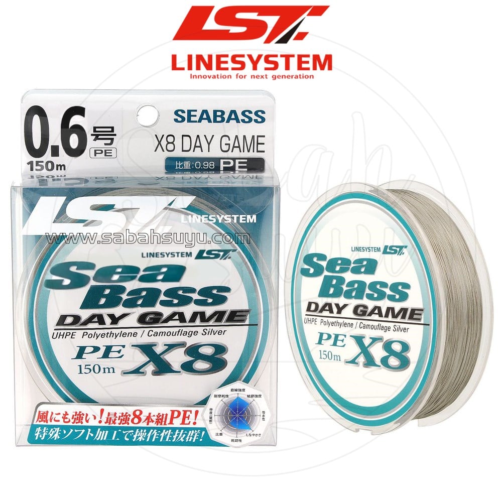 Linesystem Seabass Day Game X8 İp Misina PE 0.6 0.13mm 14lb 150mt