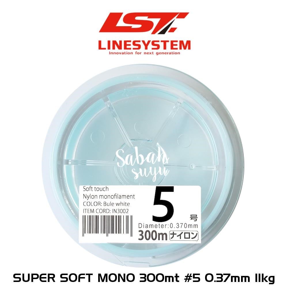 Linesystem Super Soft Mono Misina #5 0.37mm 11kg. 300mt.