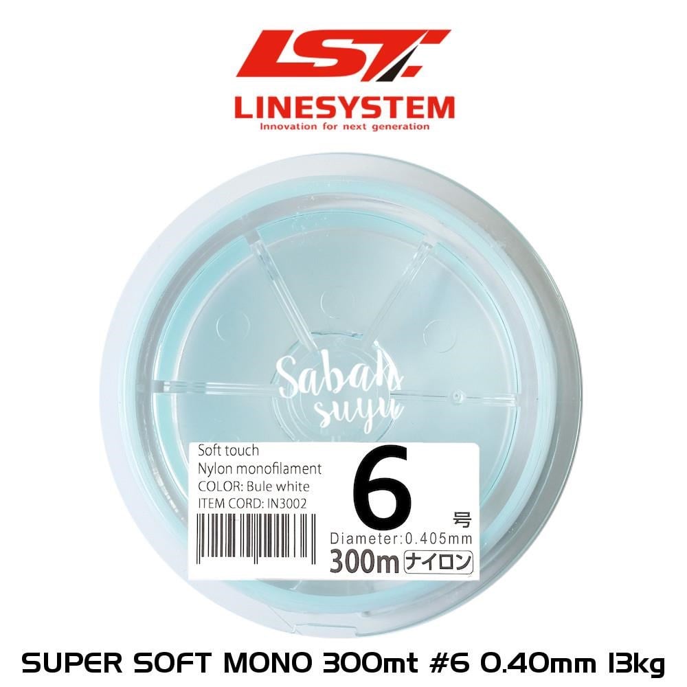 Linesystem Super Soft Mono Misina #6 0.40mm 13kg. 300mt.