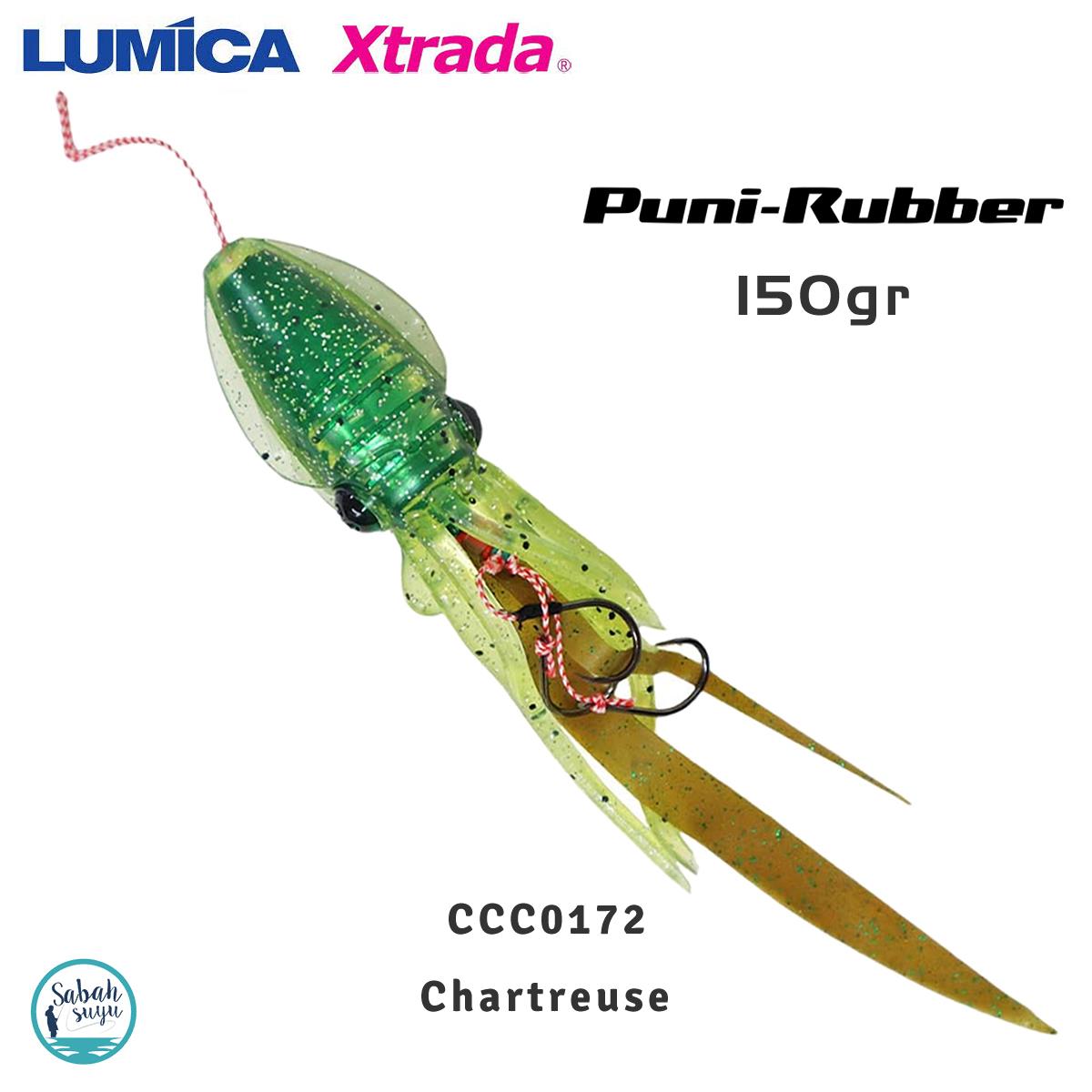 Lumica Xtrada Puni Rubber Tai Rubber Slider 150gr. C00172 Chartreuse