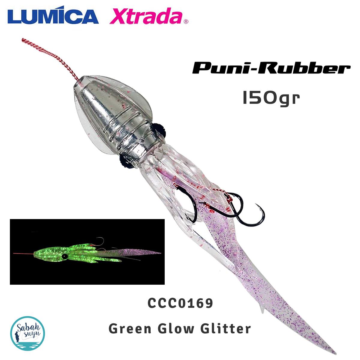 Lumica Xtrada Puni Rubber Tai Rubber Slider 150gr. C00169 Green Glow Glitter