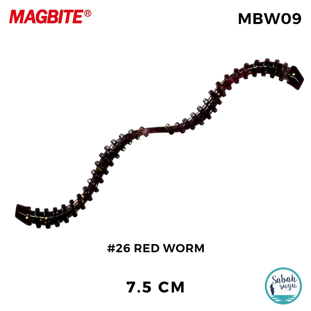 Magbite Aminomushi 7.5cm #26 Red Worm Kokulu Silikon Yem (6 Adet)