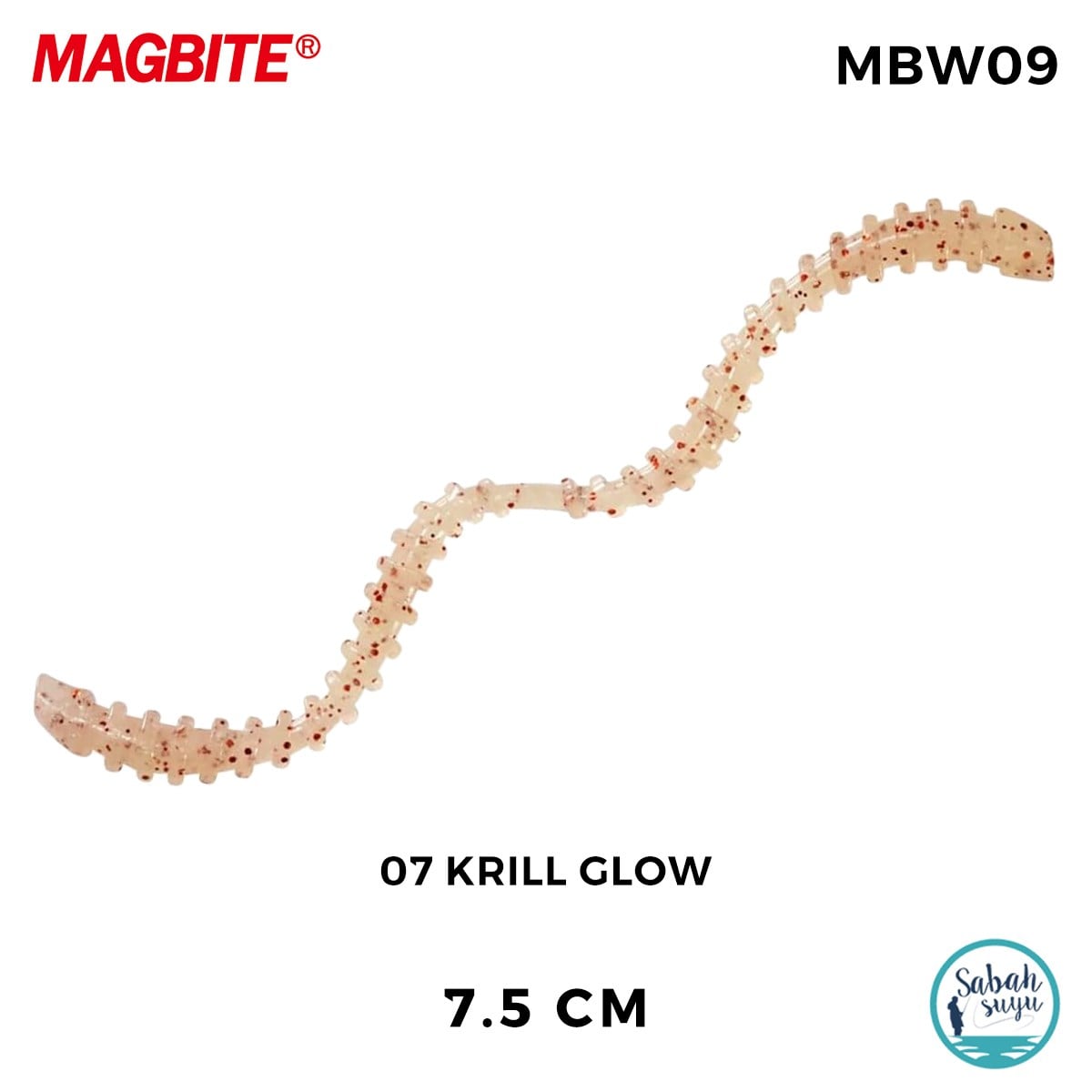 Magbite Aminomushi 7.5cm #07 Krill Glow Kokulu Silikon Yem (6 Adet)