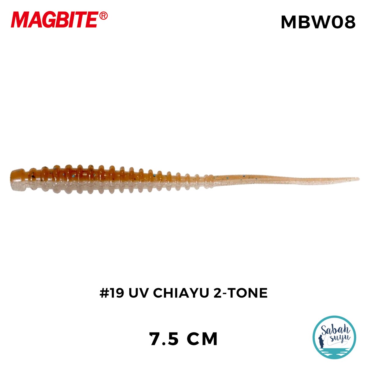 Magbite Booty Boost 7.5cm #19 UV Chiayu 2-Tone Kokulu Silikon Yem (6 Adet)
