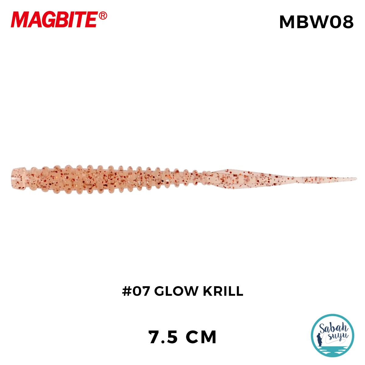 Magbite Booty Boost 7.5cm #07 Glow Krill Kokulu Silikon Yem (6 Adet)