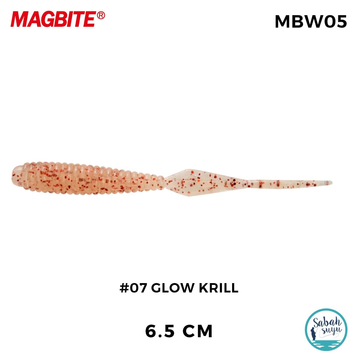 Magbite Booty Shake 6.5cm #07 Glow Krill Kokulu Silikon Yem (8 Adet)