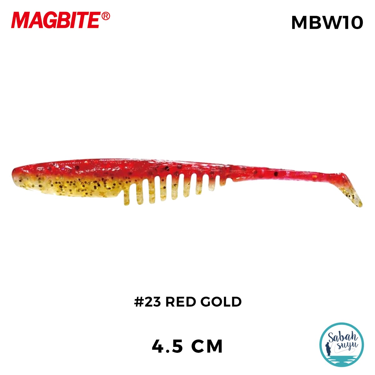 Magbite Chucky 4.5cm #23 Red Gold Kokulu Silikon Yem (6 Adet)