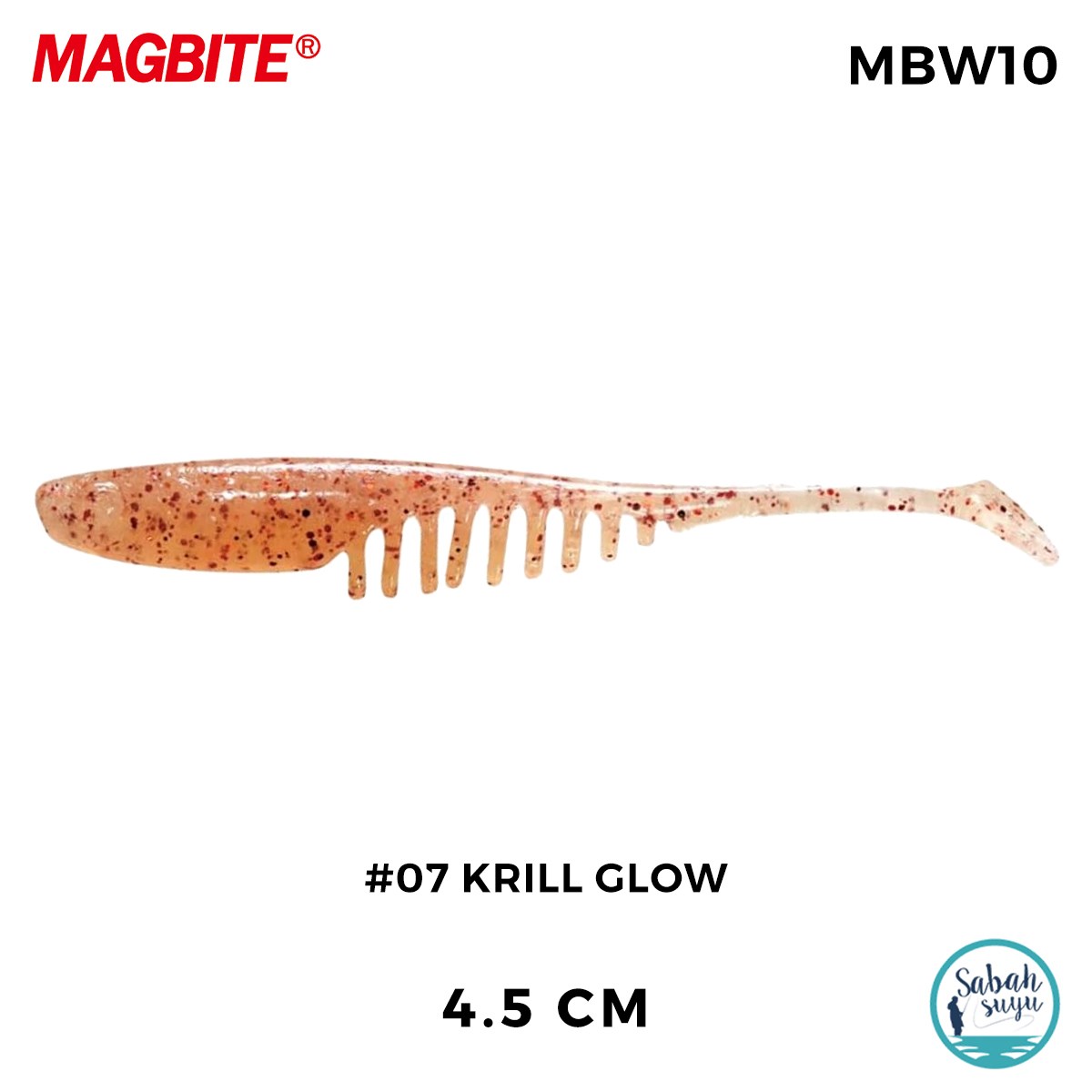 Magbite Chucky 4.5cm #07 Krill Glow Kokulu Silikon Yem (6 Adet)