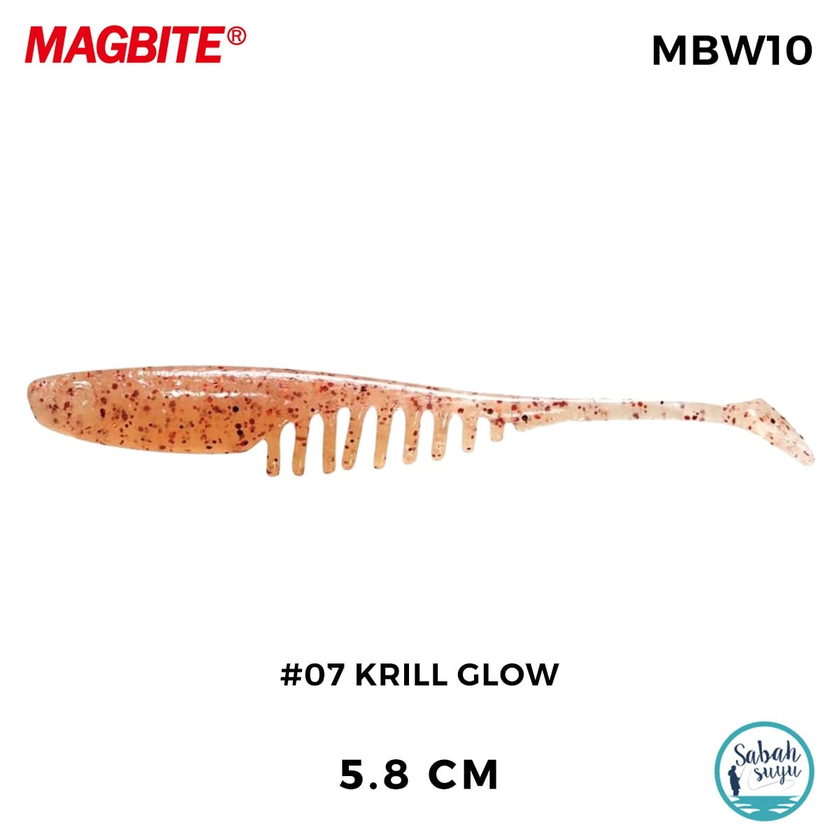 Magbite Chucky 5.8cm #07 Krill Glow Kokulu Silikon Yem (6 Adet)
