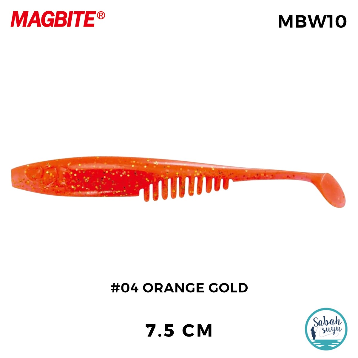 Magbite Chucky 7.5cm #04 Orange Gold Kokulu Silikon Yem (5 Adet)