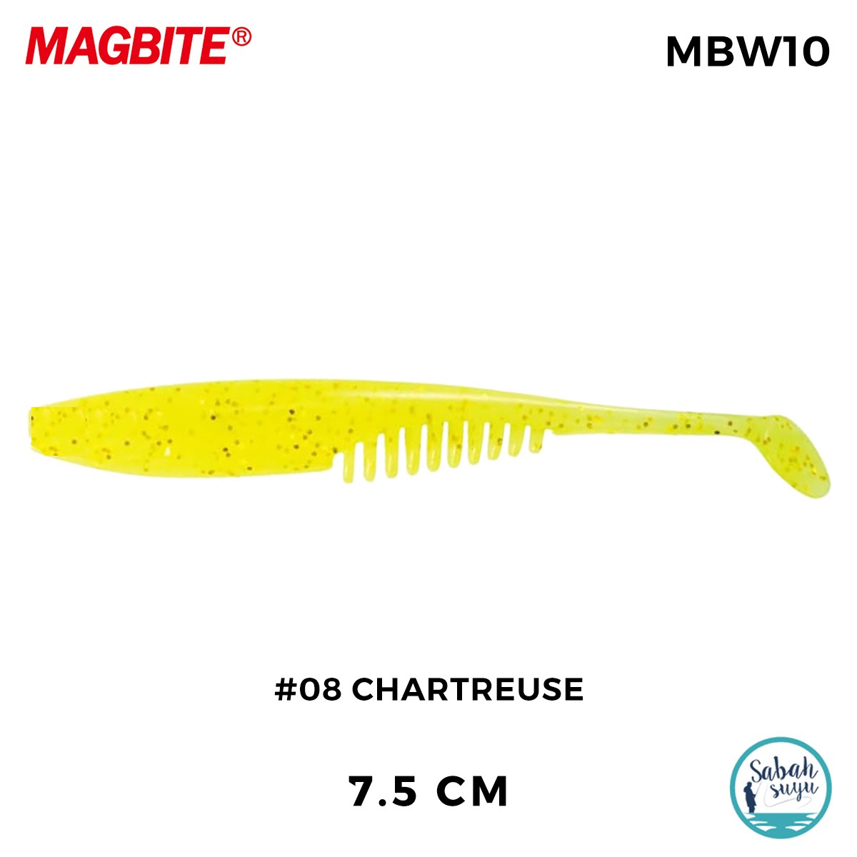 Magbite Chucky 7.5cm #08 Chartreuse Kokulu Silikon Yem (5 Adet)