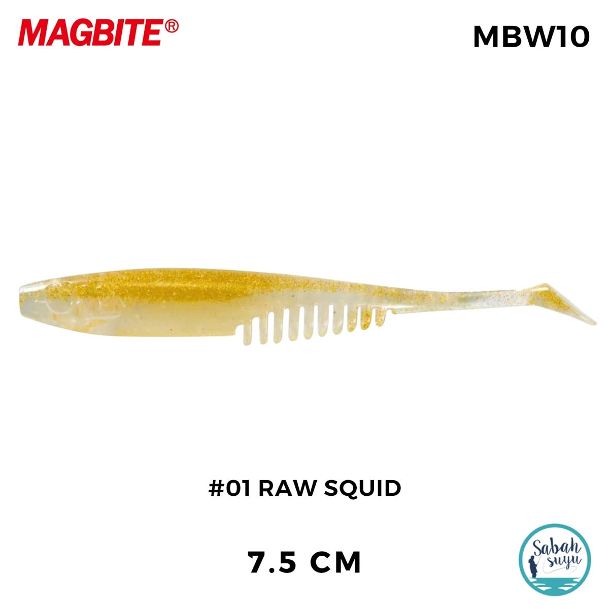Magbite Chucky 7.5cm #01 Raw Squid Kokulu Silikon Yem (5 Adet)