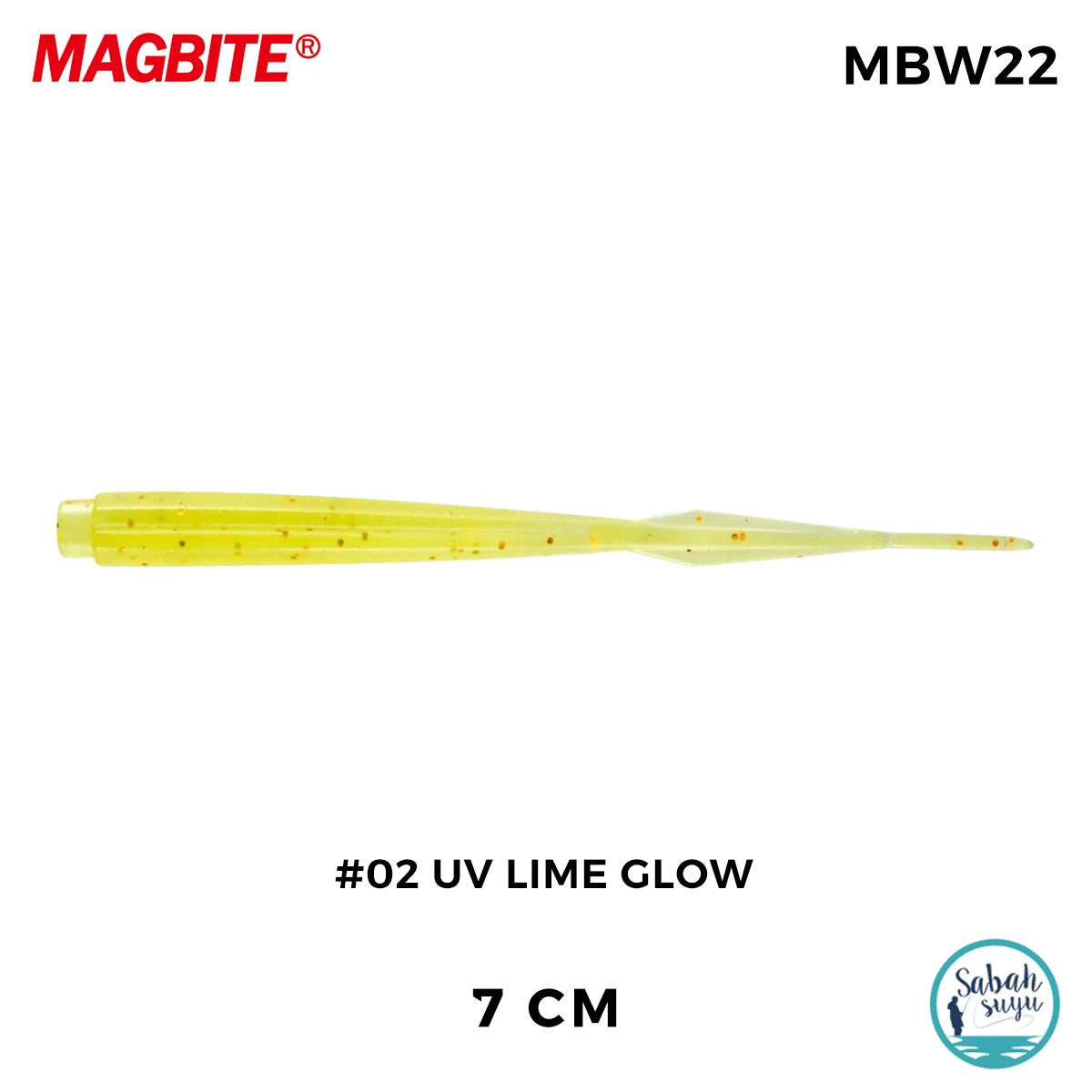 Magbite Jamming 7cm #02 UV Lime Glow Kokulu Silikon Yem (7 Adet)