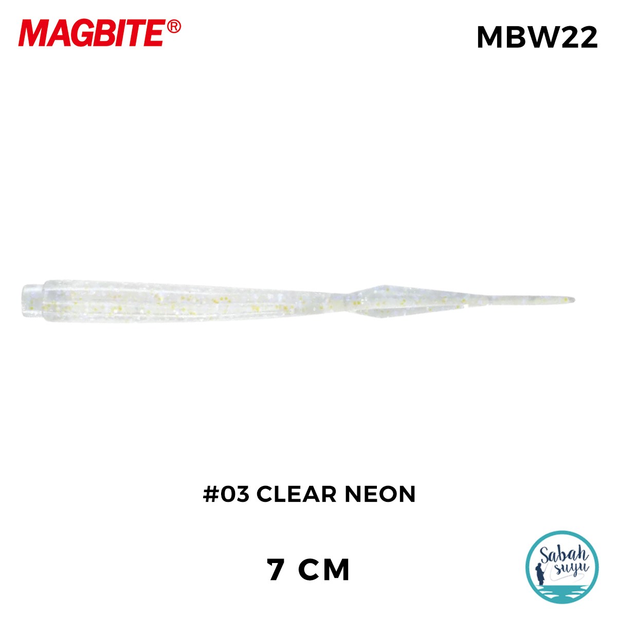 Magbite Jamming 7cm #03 Clear Neon Kokulu Silikon Yem (7 Adet)