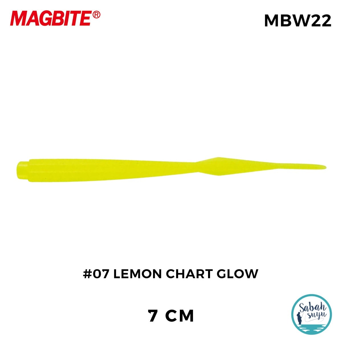 Magbite Jamming 7cm #07 Lemon Chart Glow Kokulu Silikon Yem (7 Adet)