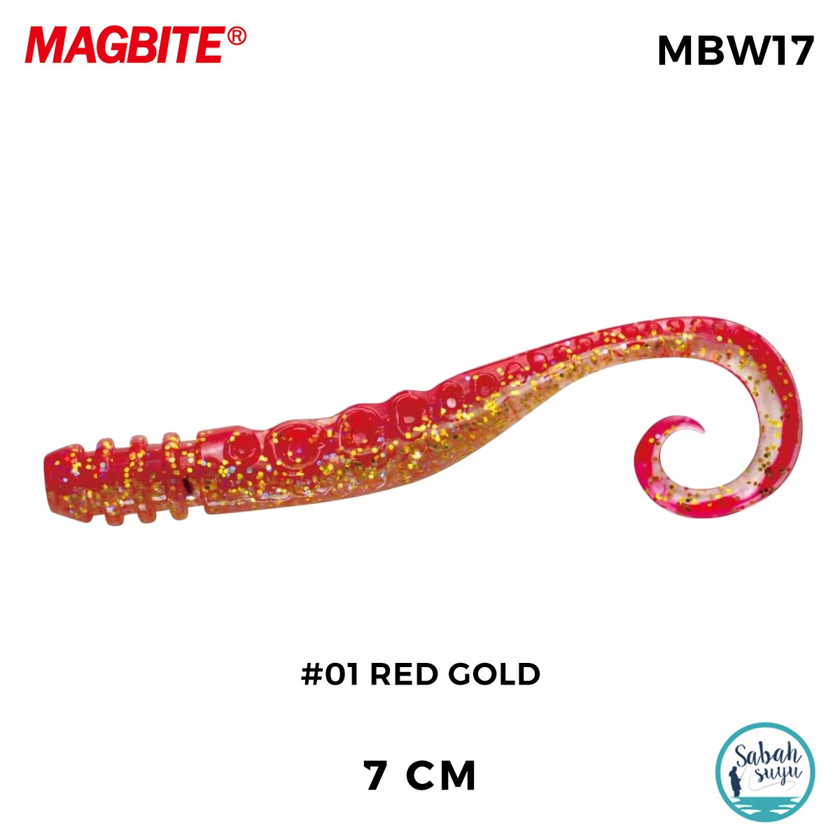 Magbite Silikon Ahtapot Bacağı 7cm #01 Red Gold (5 Adet)