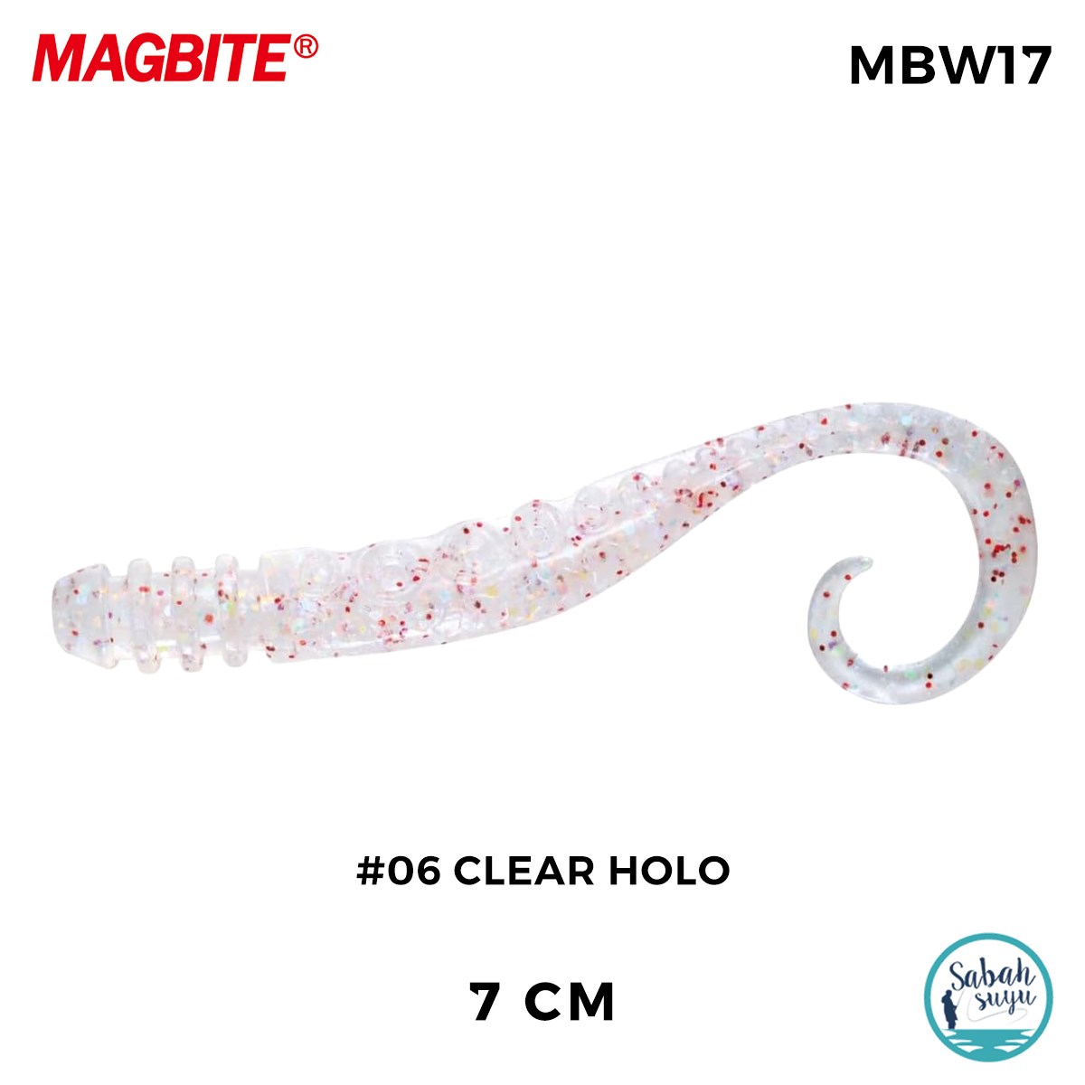 Magbite Silikon Ahtapot Bacağı 7cm #06 Clear Holo (5 Adet)