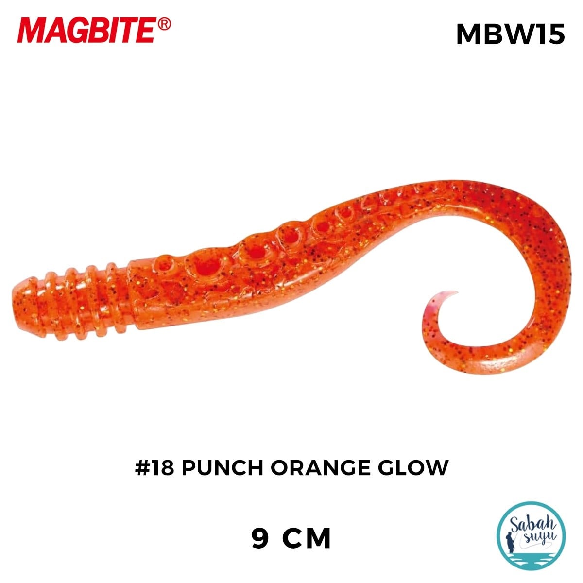 Magbite Silikon Ahtapot Bacağı 9cm #18 Punch Orange Glow (4 Adet)