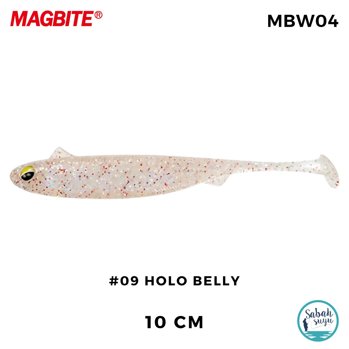 Magbite Snatch Bite Shad 10cm #09 Holo Belly Silikon Balık (5 Adet)