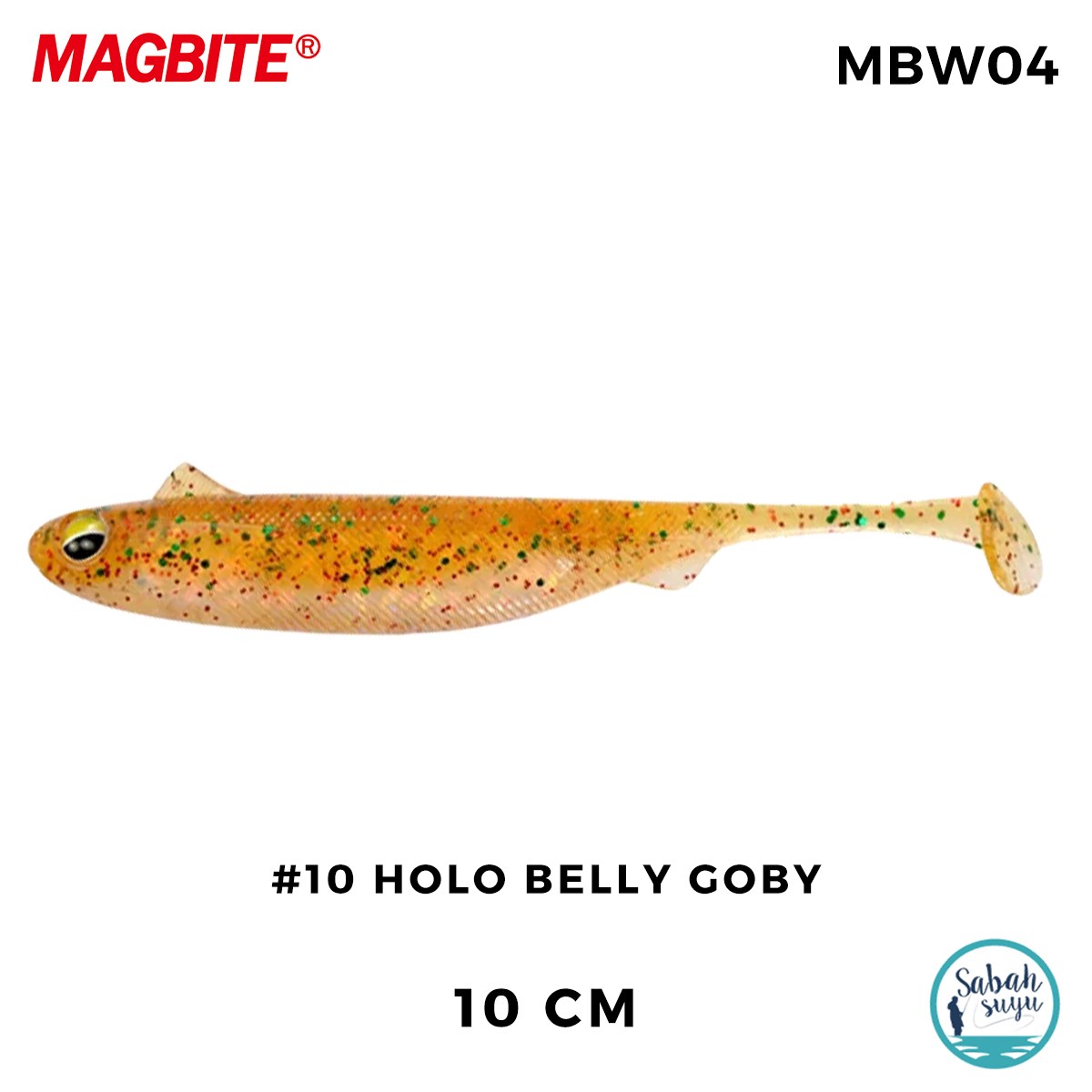 Magbite Snatch Bite Shad 10cm #10 Holo Belly Goby Silikon Balık (5 Adet)