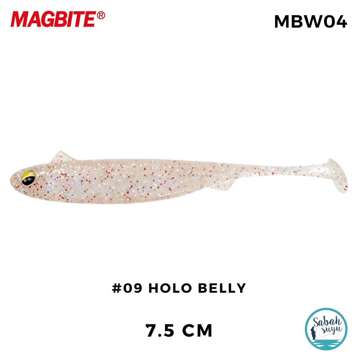 Magbite Snatch Bite Shad 7.5cm #09 Holo Belly Silikon Balık (5 Adet)