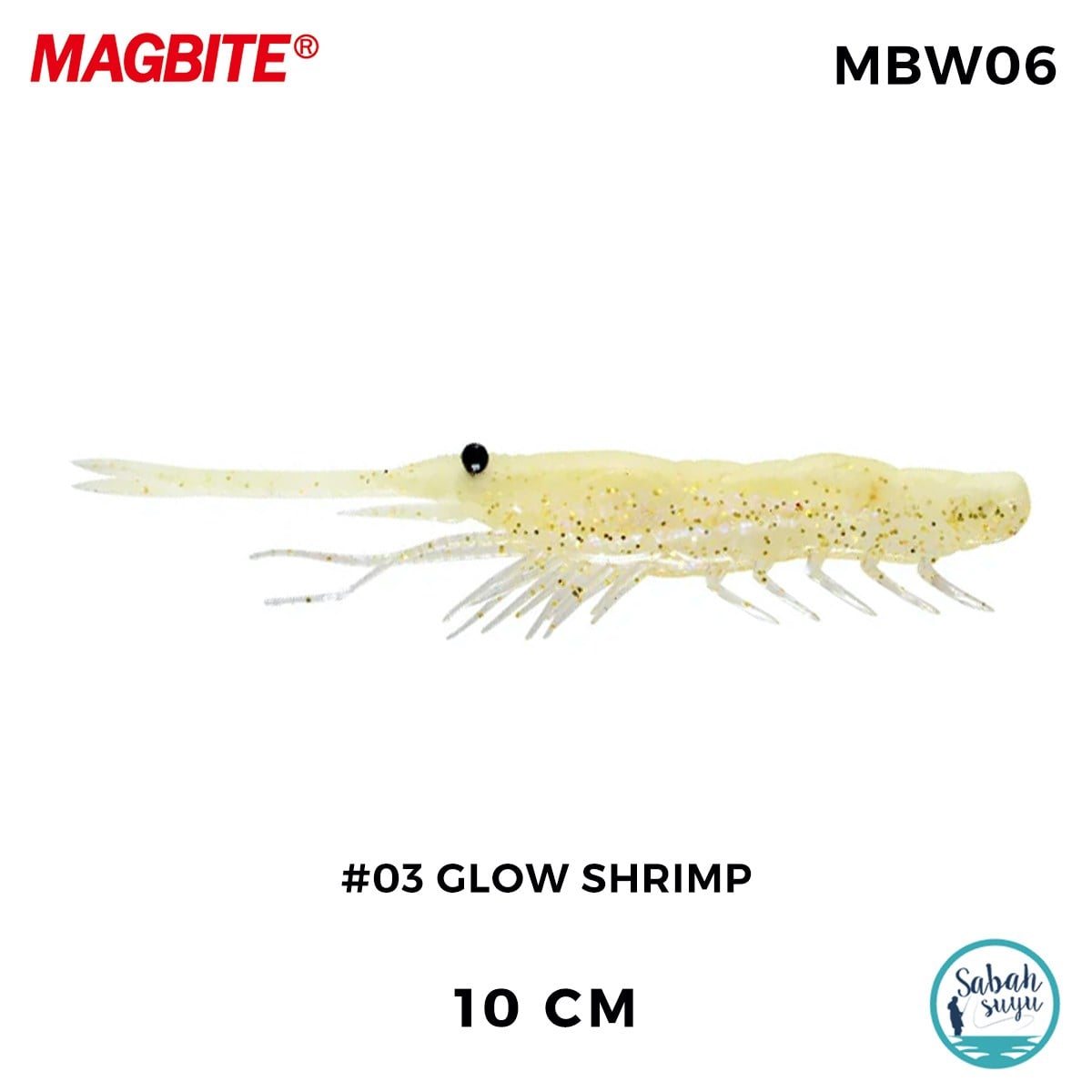 Magbite Snatch Bite Shrimp 10cm #03 Glow Shrimp (4 Adet)
