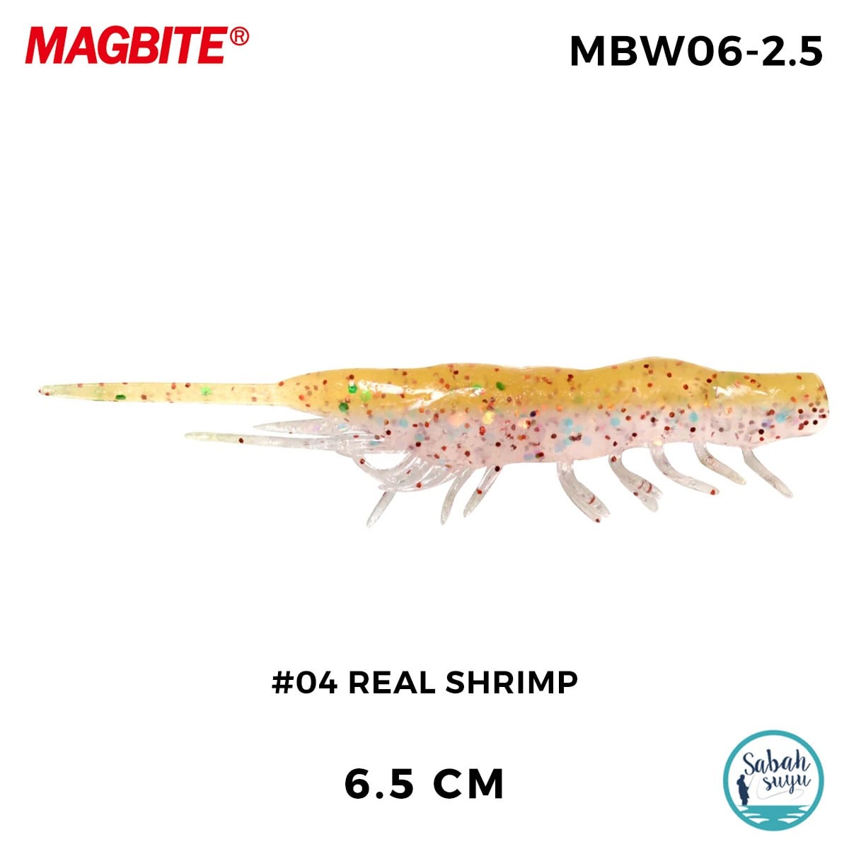 Magbite Snatch Bite Shrimp 6.5cm #04 Real Shrimp (6 Adet)