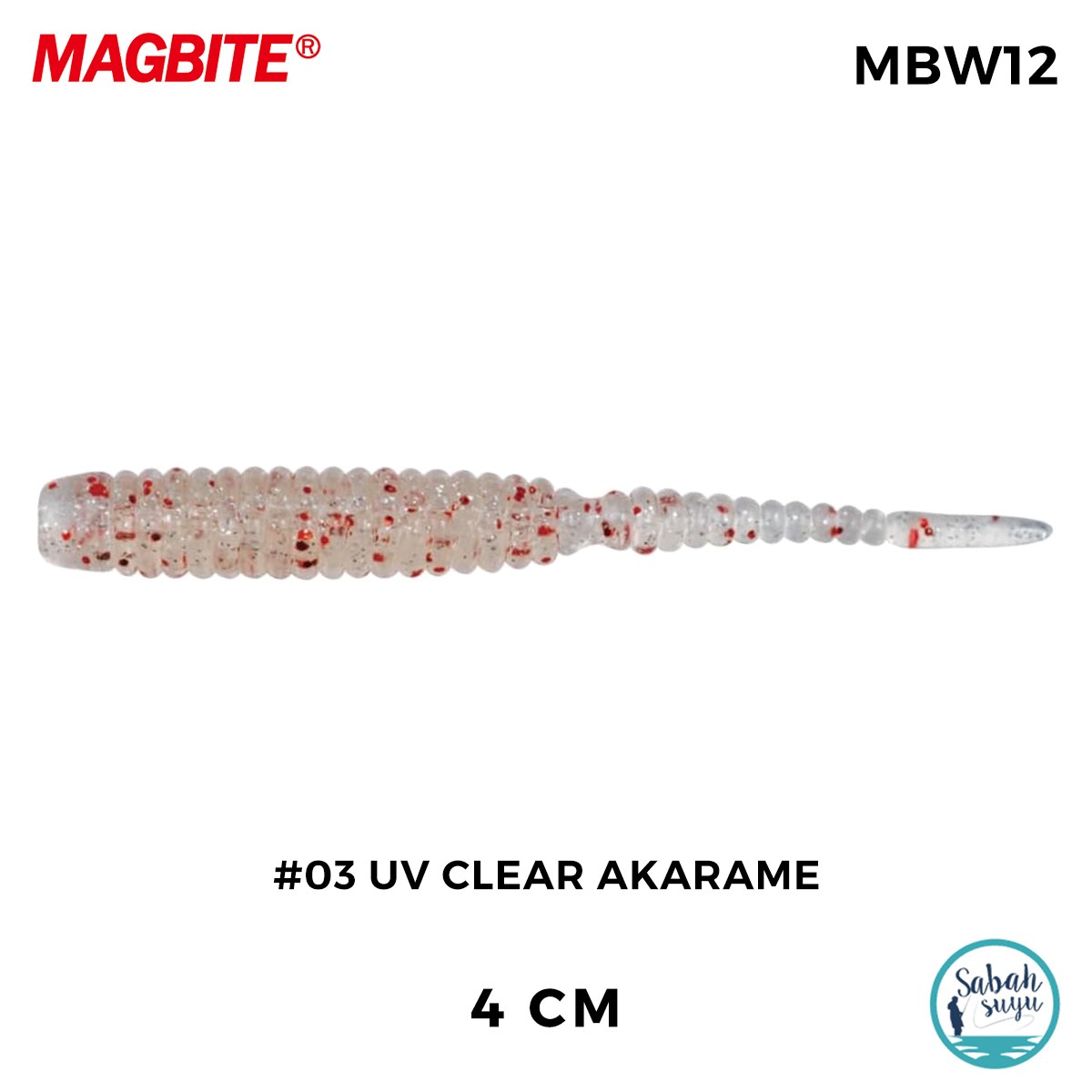 Magbite Stan 4cm #03 UV Clear Akarame Kokulu Silikon Yem (8 Adet)